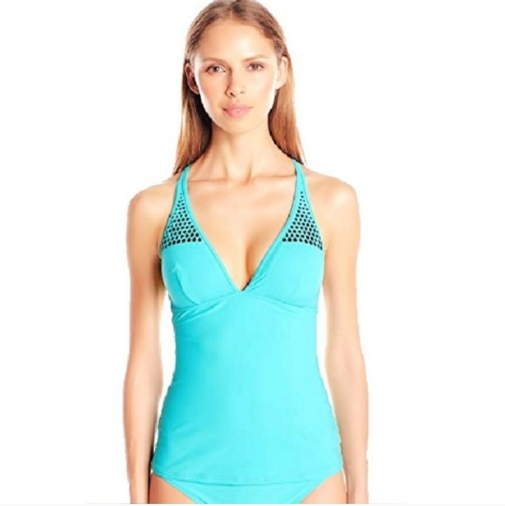 Profile by Gottex aqua tankini top size 6